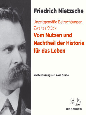 cover image of Unzeitgemäße Betrachtungen. Zweites Stück